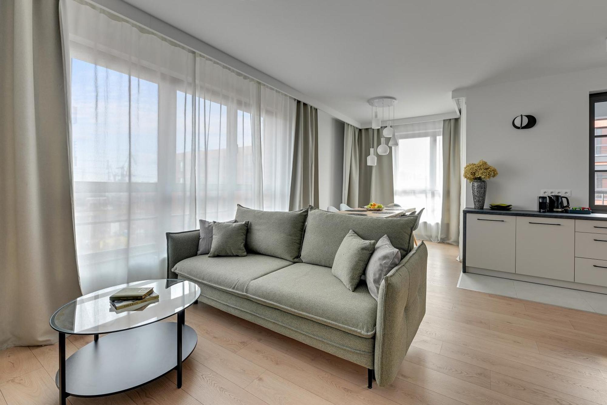 Doki Living - Foodhall & Parking By Downtown Apartments Gdansk Bagian luar foto